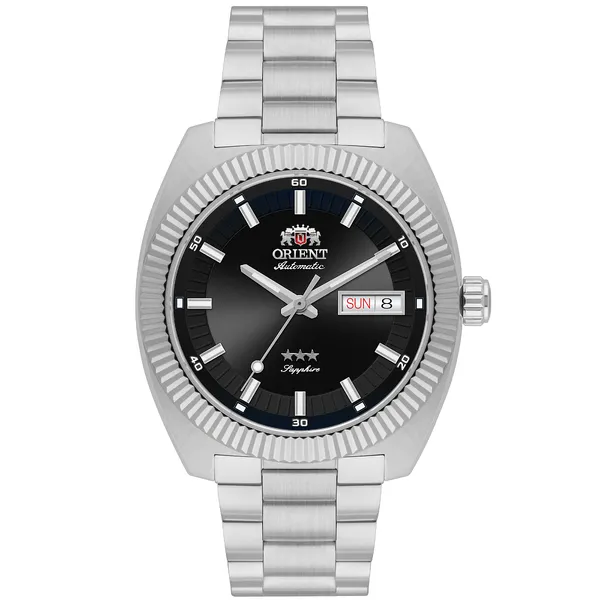 Orient 3 Estrelas Automático Heritage YN6SS026 grafite