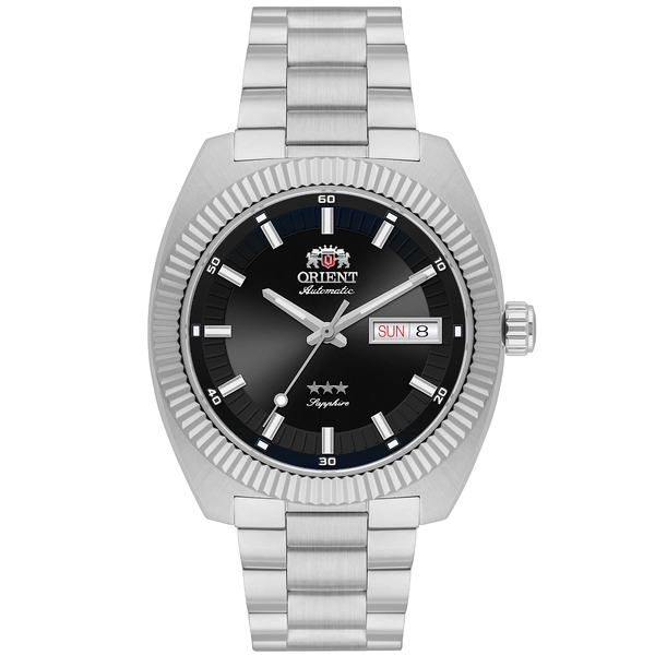 Orient 3 Estrelas Automático Heritage YN6SS026 grafite