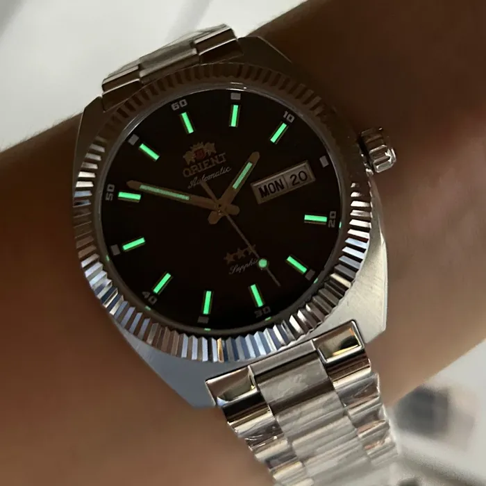 Relógio Orient Heritage YN6SS026 Automático Safira 100m Original | Taniguchi Relógios