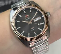 Relógio Orient Heritage YN6MM026 Misto Automático Safira 100m Original | Taniguchi Relógios - imagem 1