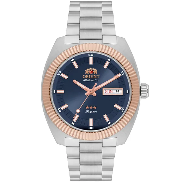Orient 3 Estrelas Automático Heritage YN6mm026 Azul