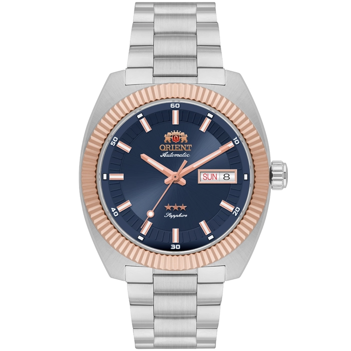 Relógio Orient Heritage YN6MM026 Misto Automático Safira 100m Original | Taniguchi Relógios