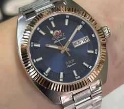 Relógio Orient Heritage YN6MM026 Misto Automático Safira 100m Original | Taniguchi Relógios - imagem 1