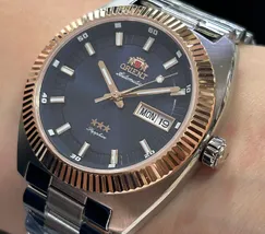 Relógio Orient Heritage YN6MM026 Misto Automático Safira 100m Original | Taniguchi Relógios - imagem 4