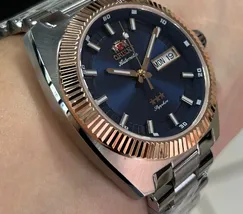 Relógio Orient Heritage YN6MM026 Misto Automático Safira 100m Original | Taniguchi Relógios - imagem 3
