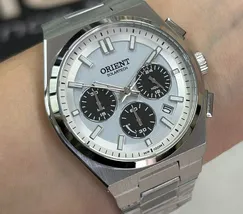 Relógio Orient SolarTech Cronógrafo MBSSC274 S1SX Panda Original | Taniguchi Relógios - imagem 1