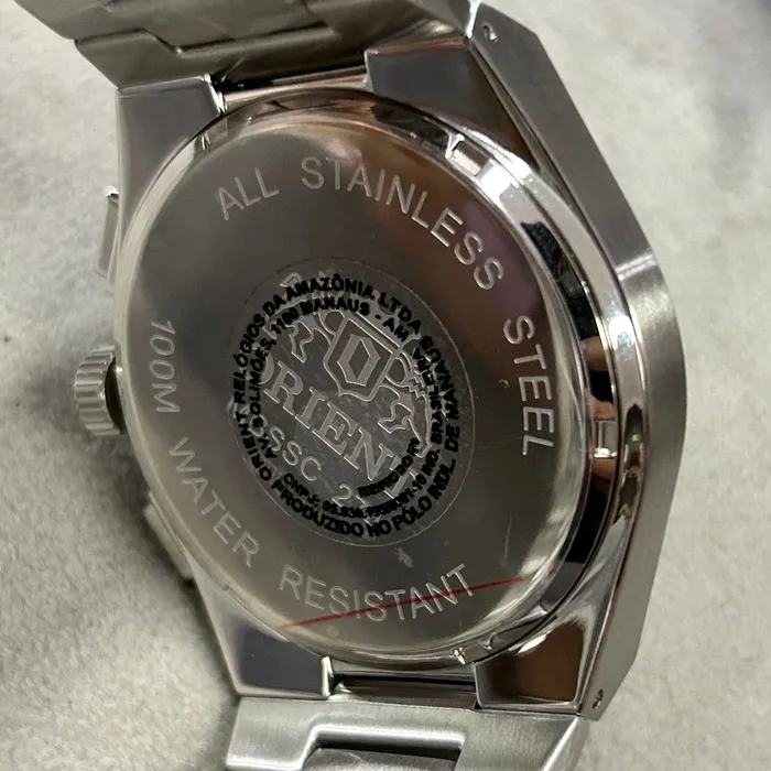 Relógio Orient SolarTech Cronógrafo MBSSC274 S1SX Panda Original | Taniguchi Relógios