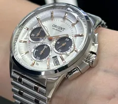 Relógio Orient SolarTech Neo Vintage MTSSC046 Cronógrafo Original | Taniguchi Relógios - imagem 4