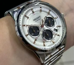 Relógio Orient SolarTech Neo Vintage MTSSC046 Cronógrafo Original | Taniguchi Relógios - imagem 3