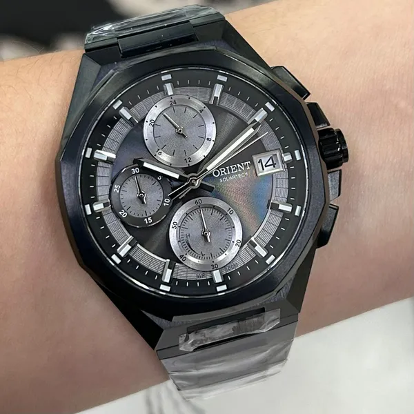 Orient Solartech Cronografo IPBlack MPSSC039 Grafite