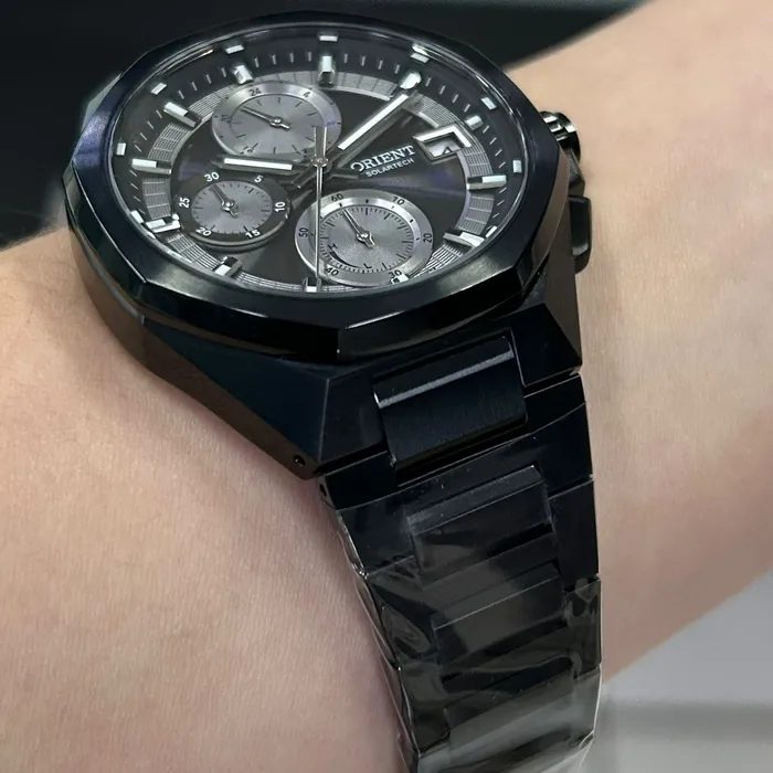 Relógio Orient SolarTech Cronógrafo MPSSC039 G1PX Safira Original | Taniguchi Relógios