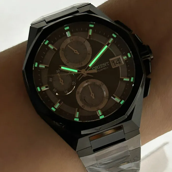 Relógio Orient SolarTech Cronógrafo MPSSC039 G1PX Safira Original | Taniguchi Relógios