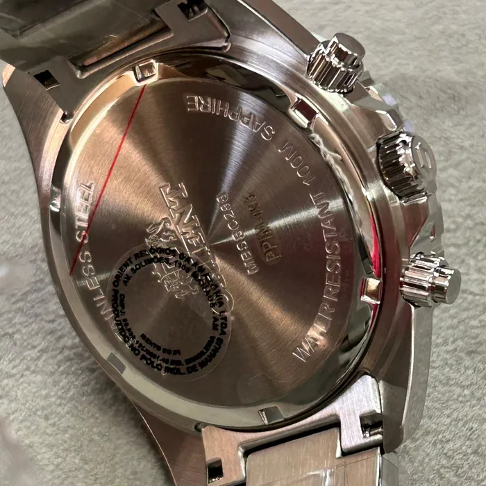 Relógio Orient ST Elite Sea MBSSC288 S1SX SolarTech Panda Safira Original | Taniguchi Relógios