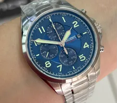Relógio Orient SolarTech Cronógrafo MBSSC302 D2SX Safira Original | Taniguchi Relógios - imagem 1