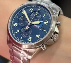 Relógio Orient SolarTech Cronógrafo MBSSC302 D2SX Safira Original | Taniguchi Relógios - imagem 4