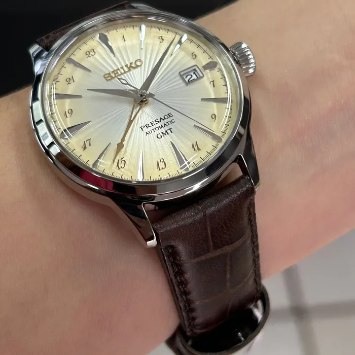 Relógio Seiko Presage Cocktail Time GMT SSK041J1 Rusty Nail Original | Taniguchi Relógios