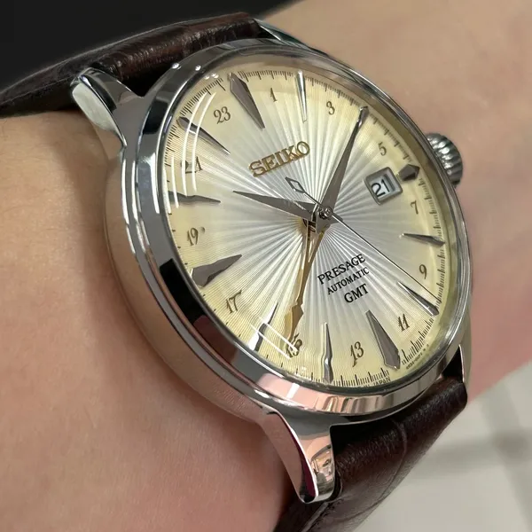 Seiko Presage Automático Cocktail time GMT SSK041J1 Rusty Nail