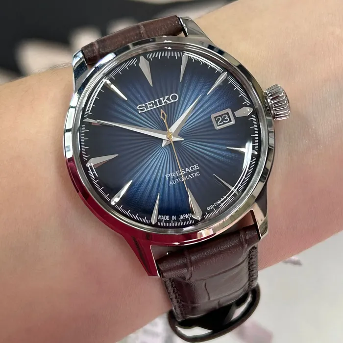Relógio Seiko Presage Cocktail Time SRPK15J1 Blue Moon Original | Taniguchi Relógios