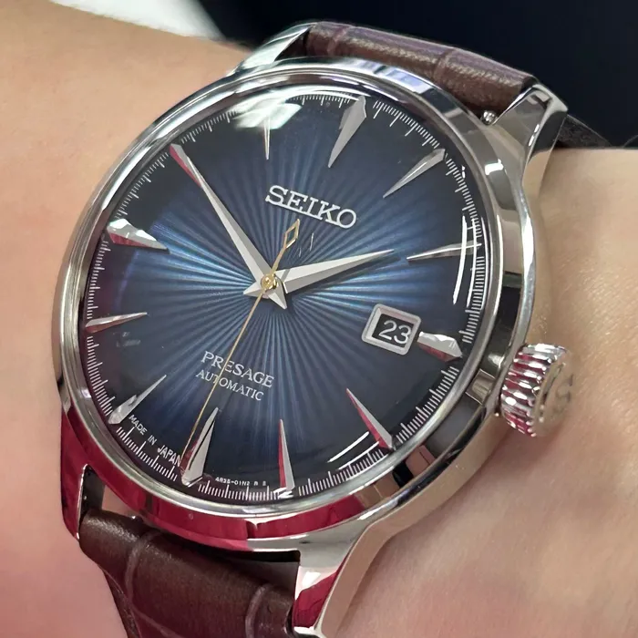 Relógio Seiko Presage Cocktail Time SRPK15J1 Blue Moon Original | Taniguchi Relógios