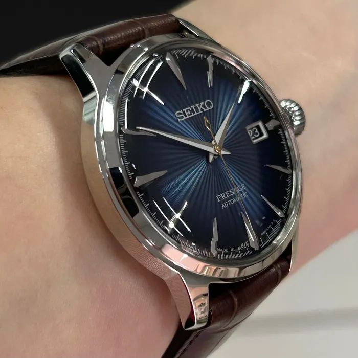 Relógio Seiko Presage Cocktail Time SRPK15J1 Blue Moon Original | Taniguchi Relógios