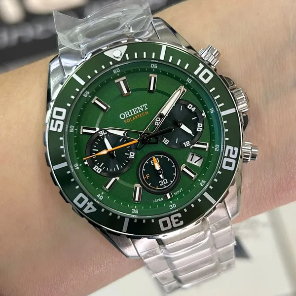 Orient Solartech Cronografo Elite Sea MBSSC288 Azul