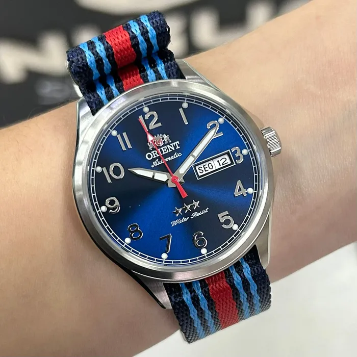 Relógio Orient 3 Estrelas Automático Sports YN6SN009 Martini Original | Taniguchi Relógios