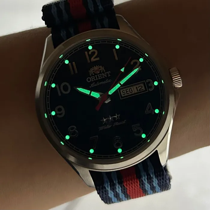 Relógio Orient 3 Estrelas Automático Sports YN6SN009 Martini Original | Taniguchi Relógios