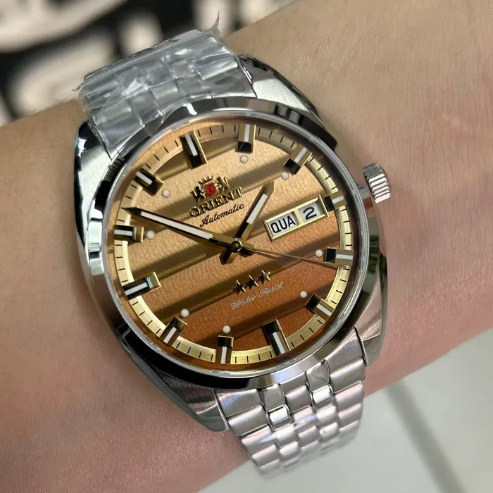 Relógio Orient Heritage 3 Estrelas YN6SS019 N1SX Safira Original | Taniguchi Relógios