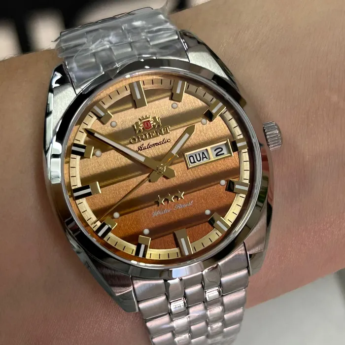 Relógio Orient Heritage 3 Estrelas YN6SS019 N1SX Safira Original | Taniguchi Relógios