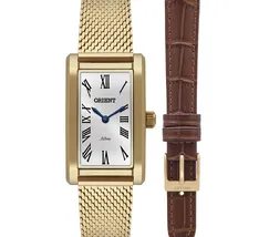 Relógio Orient Eternal Tank LGSS0077 Dourado Safira Original | Taniguchi Relógios - imagem 2