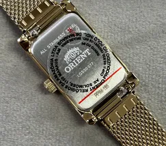 Relógio Orient Eternal Tank LGSS0077 Dourado Safira Original | Taniguchi Relógios - imagem 8