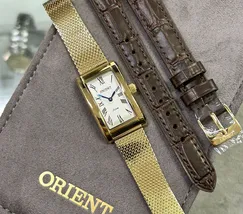 Relógio Orient Eternal Tank LGSS0077 Dourado Safira Original | Taniguchi Relógios - imagem 6