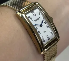Relógio Orient Eternal Tank LGSS0077 Dourado Safira Original | Taniguchi Relógios - imagem 3