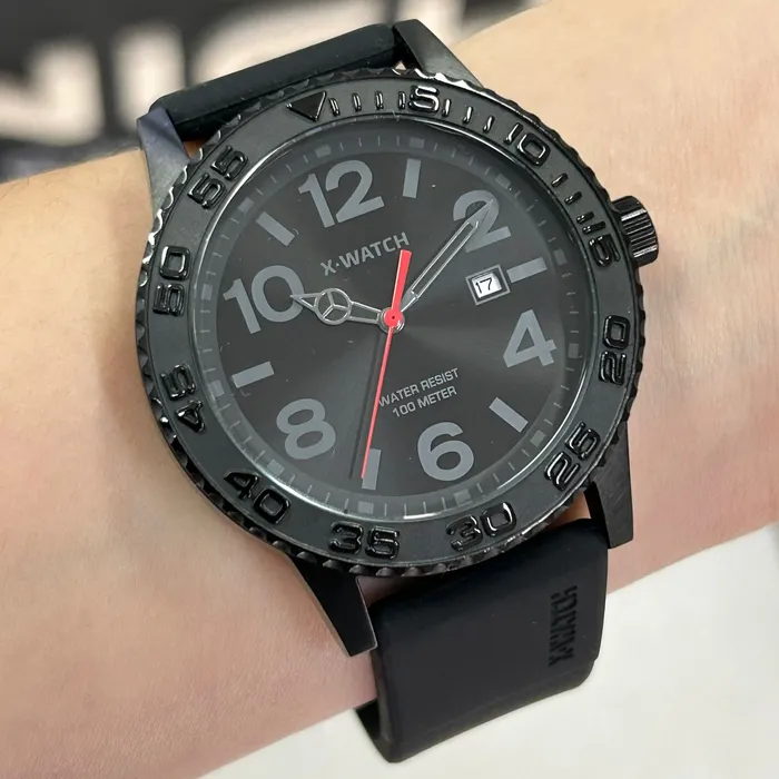 Relógio X-Watch Analógico XMNP1017 XTEEL IP Black 100m Original | Taniguchi Relógios