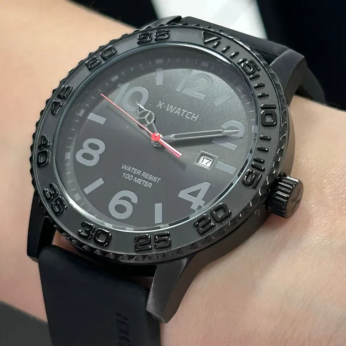 Relógio X-Watch Analógico XMNP1017 XTEEL IP Black 100m Original | Taniguchi Relógios