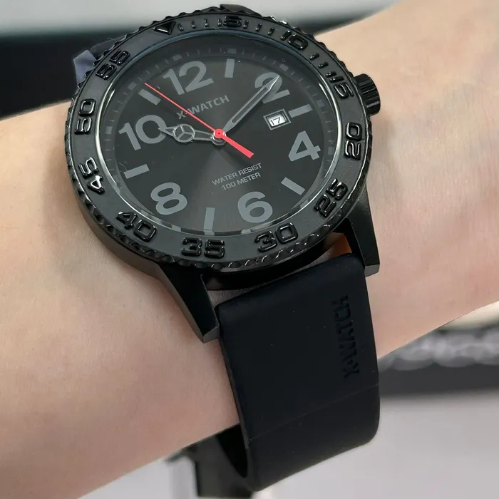 Relógio X-Watch Analógico XMNP1017 XTEEL IP Black 100m Original | Taniguchi Relógios