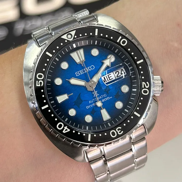 Seiko Prospex King Turtle SRPE39 Manta Ray Especial | Taniguchi Relógios