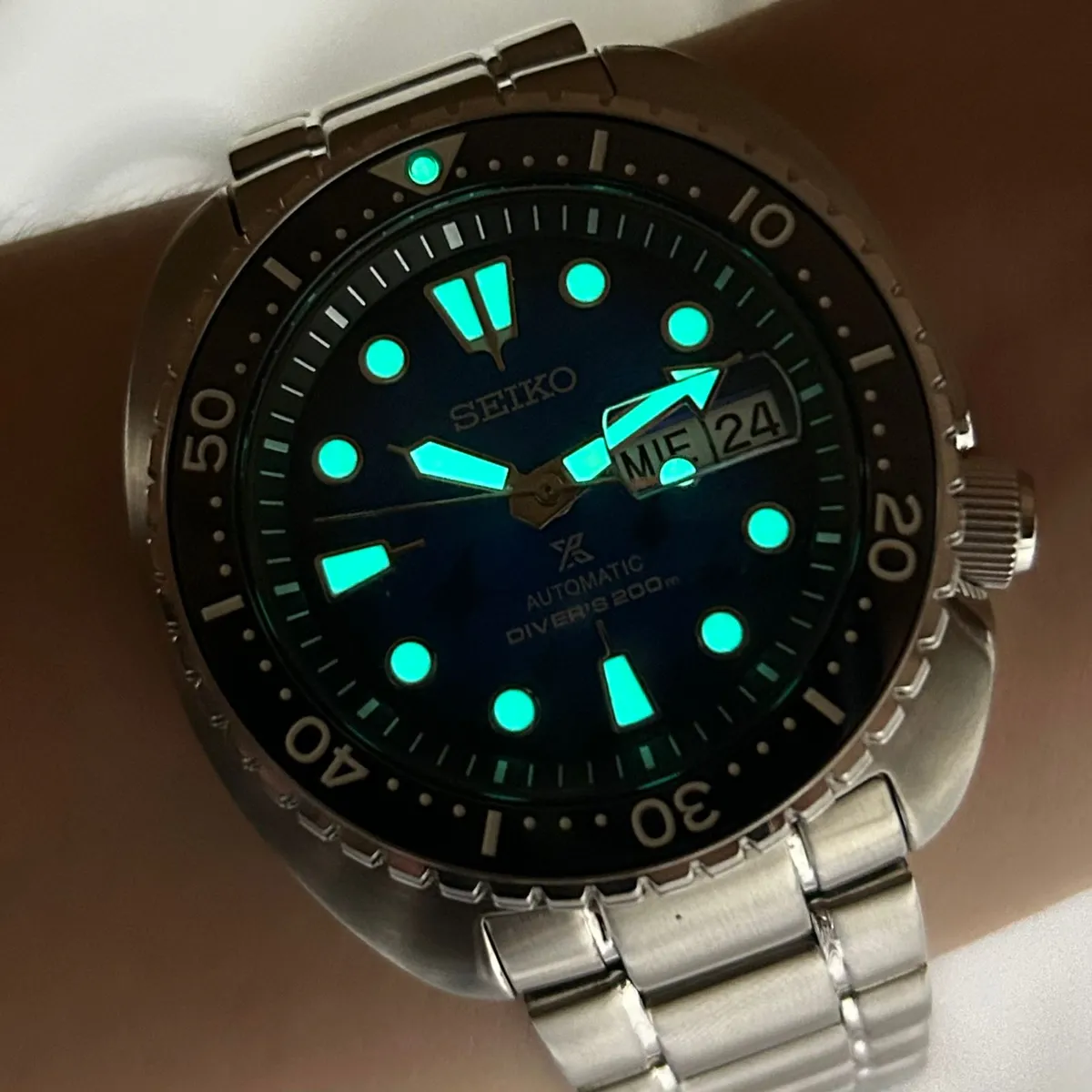 Seiko Prospex King Turtle SRPE39 Manta Ray Especial | Taniguchi