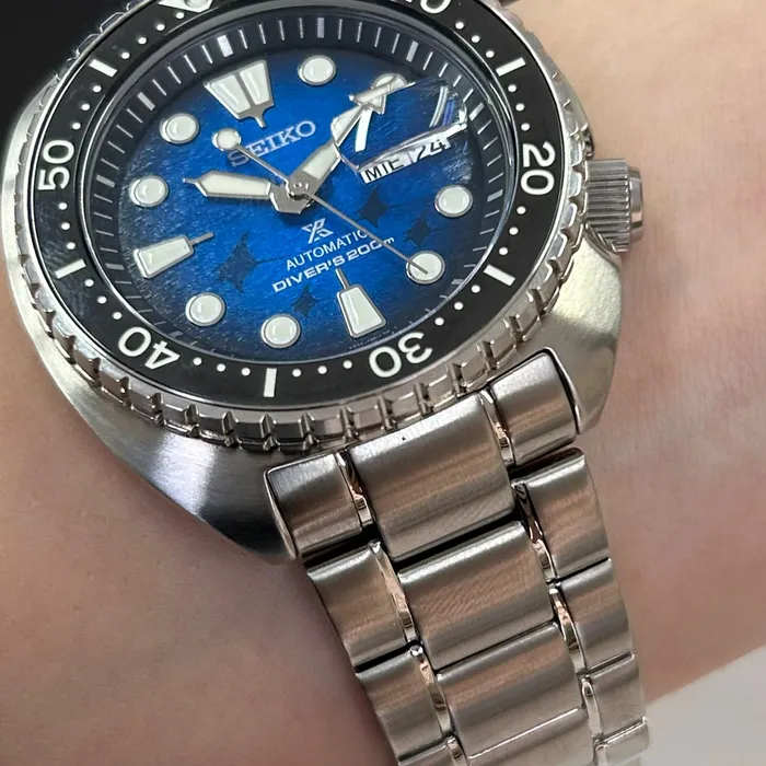 Seiko Prospex King Turtle SRPE39 Manta Ray Especial | Taniguchi Relógios