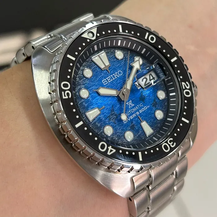 Seiko Prospex King Turtle SRPE39 Manta Ray Especial | Taniguchi Relógios
