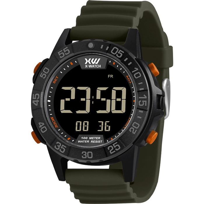 Relógio X-Watch Digital XMPPD699 XPORT 100m Original | Taniguchi Relógios