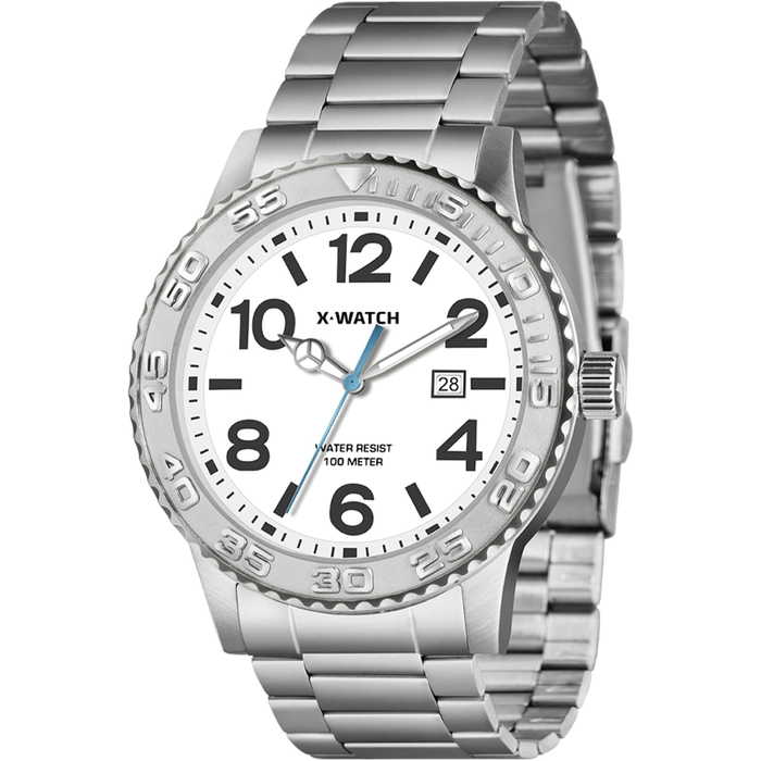 Relógio X-Watch Analógico XMSS1061 XTEEL Aço 100m Original | Taniguchi Relógios