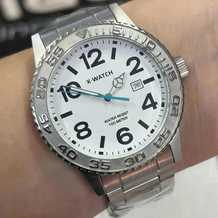 Relógio X-Watch Analógico XMSS1061 XTEEL Aço 100m Original | Taniguchi Relógios