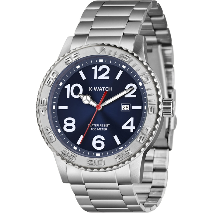 Relógio X-Watch Analógico XMSS1061 XTEEL Aço 100m Original | Taniguchi Relógios