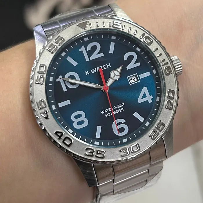 Relógio X-Watch Analógico XMSS1061 XTEEL Aço 100m Original | Taniguchi Relógios