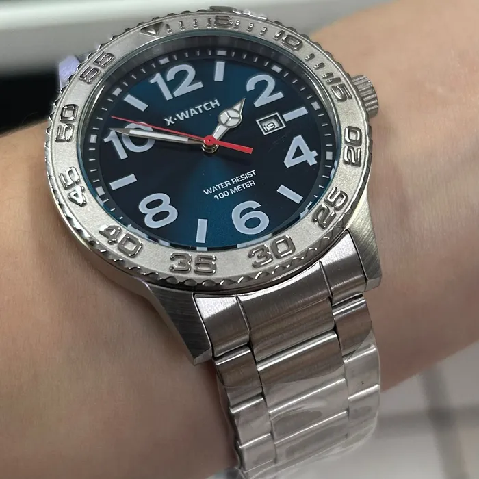 Relógio X-Watch Analógico XMSS1061 XTEEL Aço 100m Original | Taniguchi Relógios