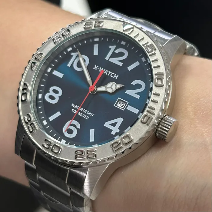 Relógio X-Watch Analógico XMSS1061 XTEEL Aço 100m Original | Taniguchi Relógios