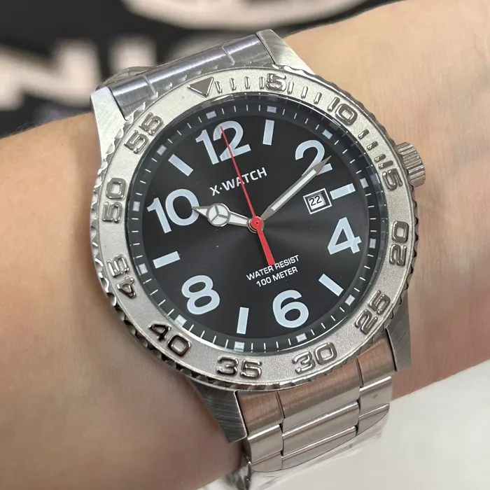 Relógio X-Watch Analógico XMSS1061 XTEEL Aço 100m Original | Taniguchi Relógios