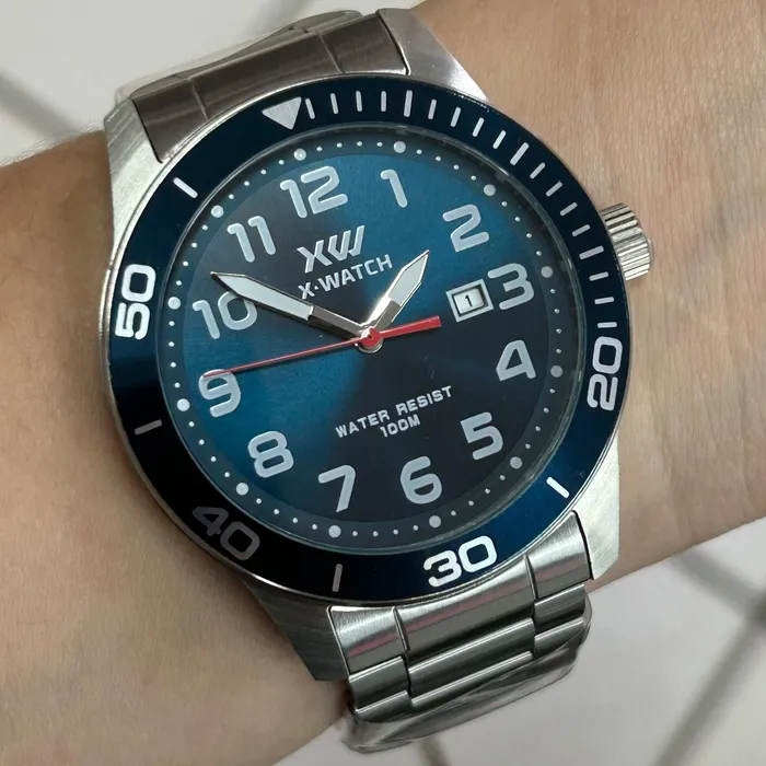 Relógio X-Watch Analógico XMSS1062 XTEEL Aço 100m Original | Taniguchi Relógios