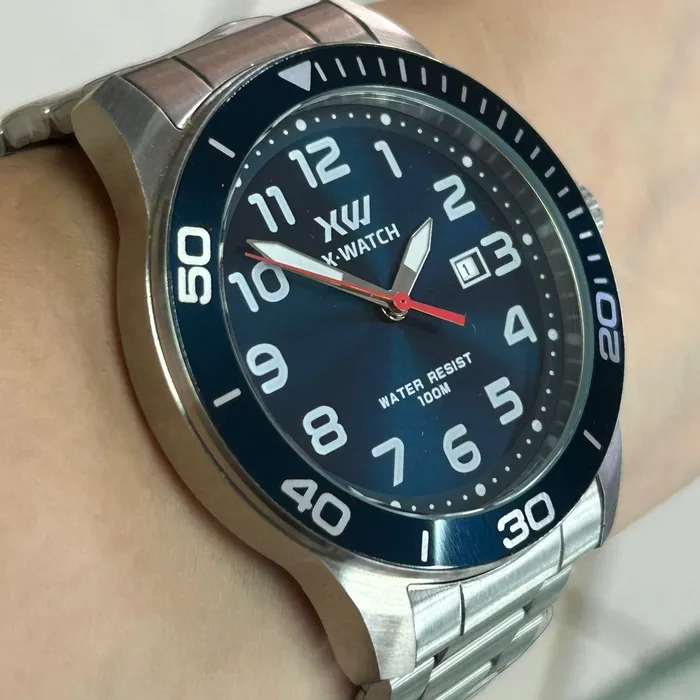 Relógio X-Watch Analógico XMSS1062 XTEEL Aço 100m Original | Taniguchi Relógios